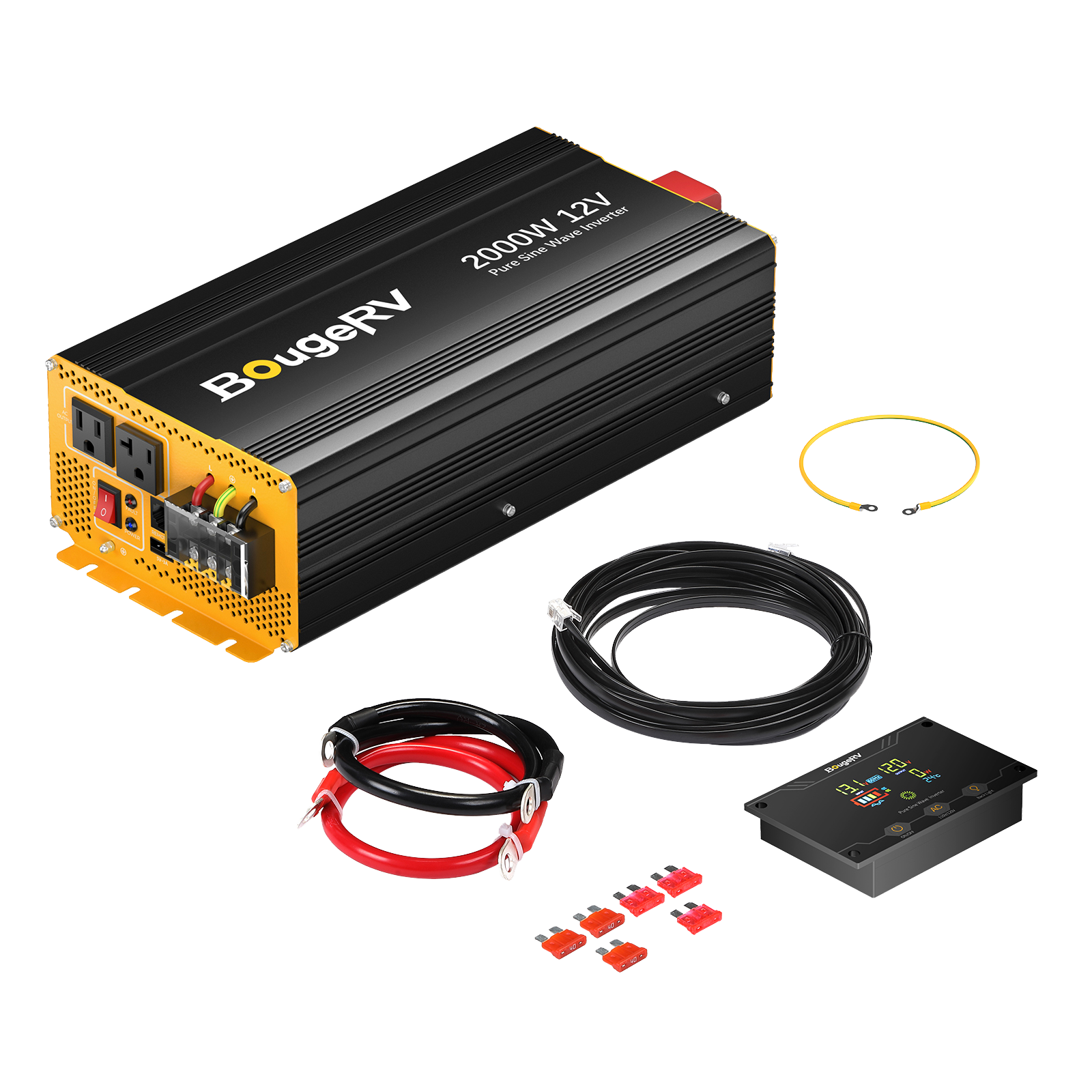 BougeRV 400 Watt 12V Rigid Solar System Kit