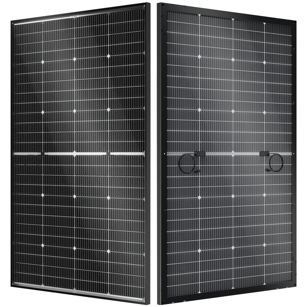 BougeRV 16BB 24V N-Type 200 Watt Bifacial Solar Panel+40A MPPT Solar Controller Kit