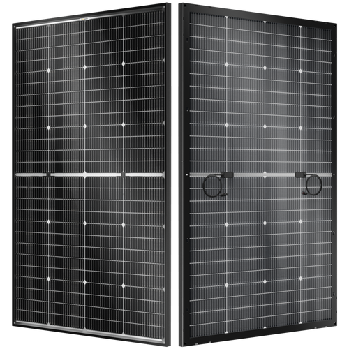 BougeRV 16BB 24V N-Type 200 Watt Bifacial Solar Panel+40A MPPT Solar Controller Kit