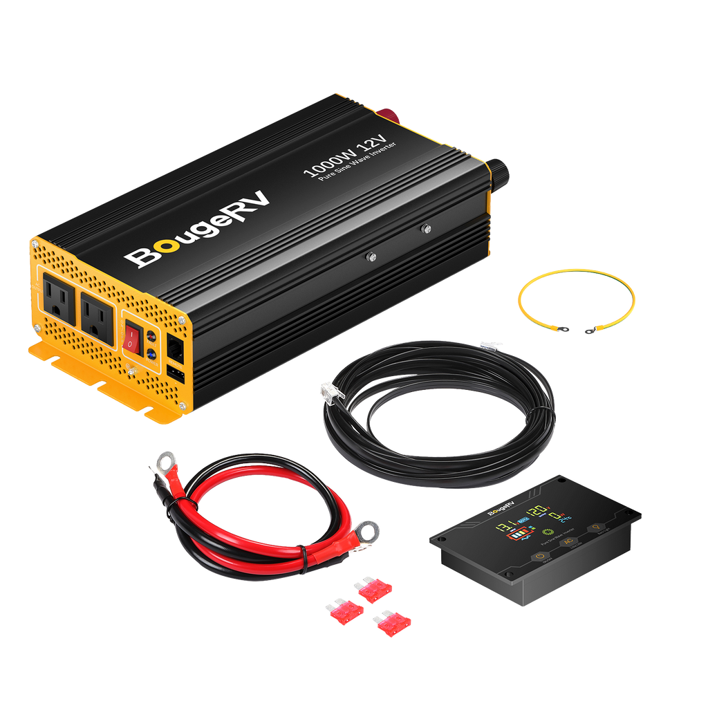 BougeRV 200W 12V Rigid Solar System Kit