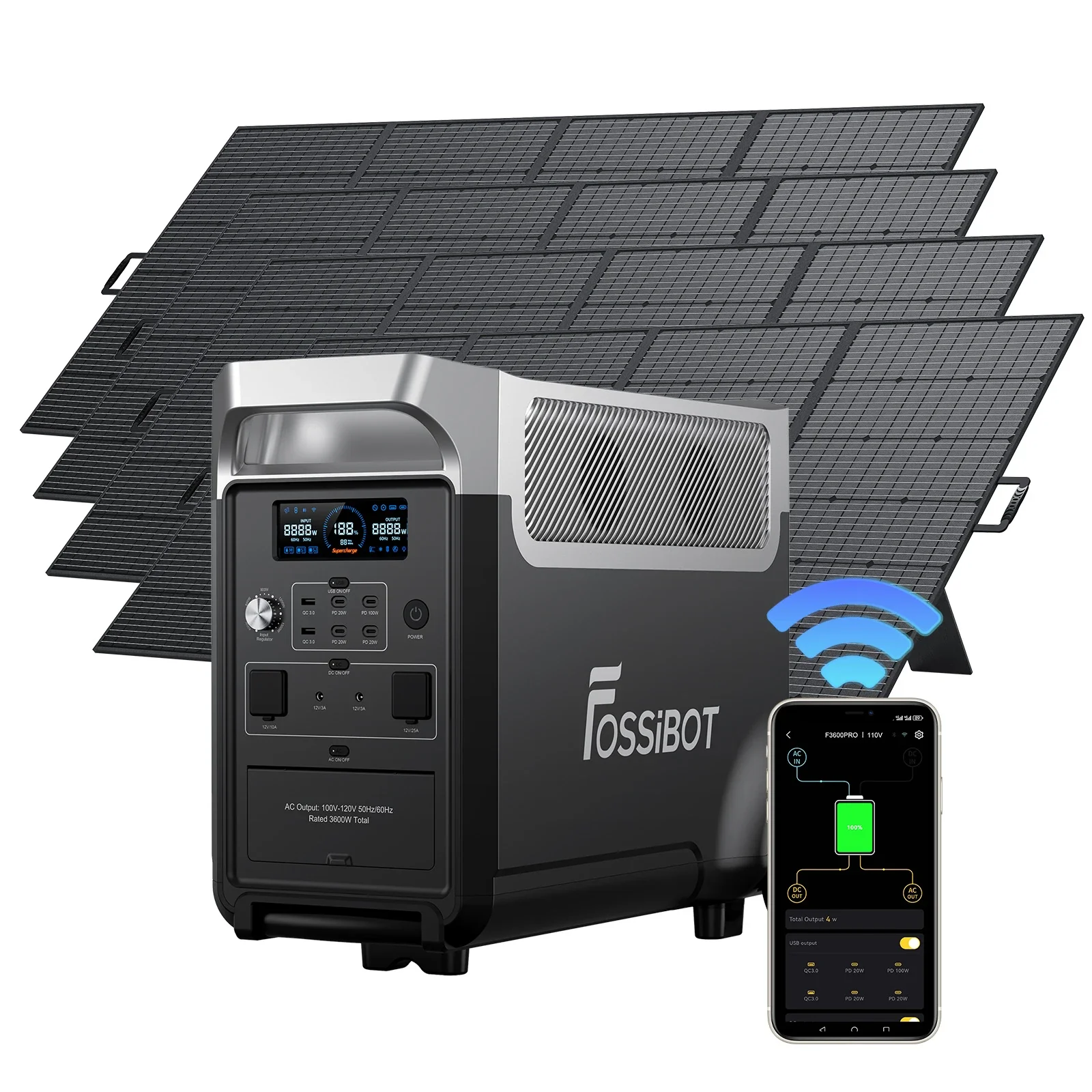Fossibot F3600 Pro Portable Power Station | 3600W 3840Wh