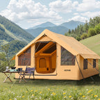 VEVOR Inflatable Tent for Family Camping Tent 5-8 Person Glamping with Hand Pump